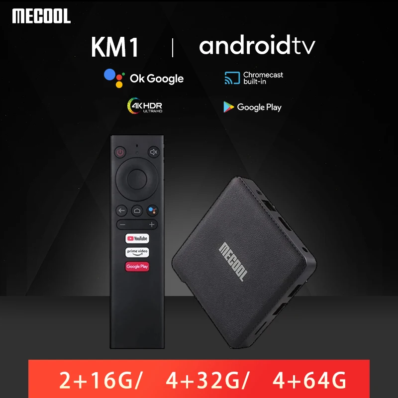 

Приставка Смарт-ТВ Mecool KM1, Android 10,0, 4 + 64 ГБ, Amlogic S905X3