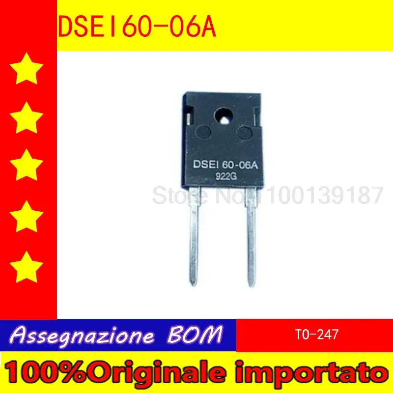 

10pcs/lot DSEI60-06A DSE160-06A TO-247 fast recovery diode 60A 600V