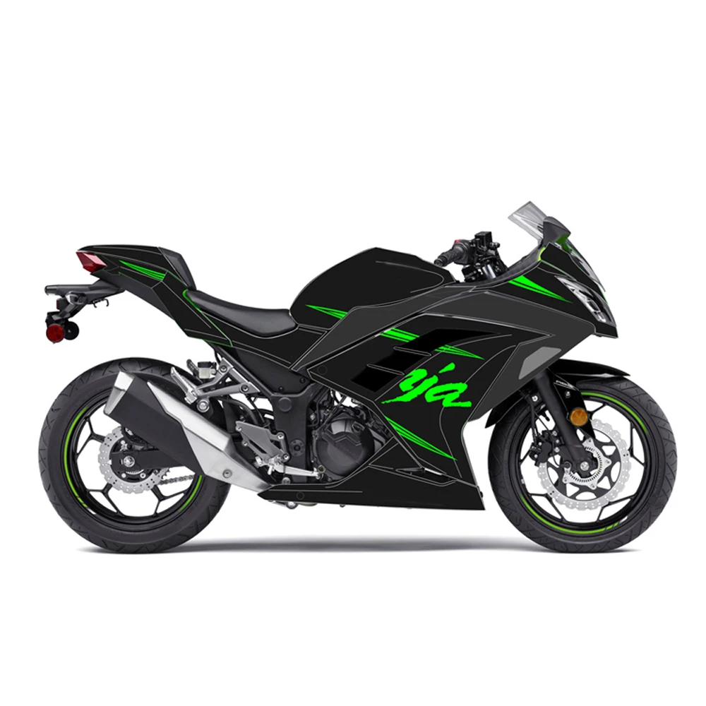 

Для Kawasaki NINJA 250 NINJA 300 EX300 NINJA 300 Ninja аксессуары для мотоциклов наклейка на обтекатель весь комплект автомобильных наклеек