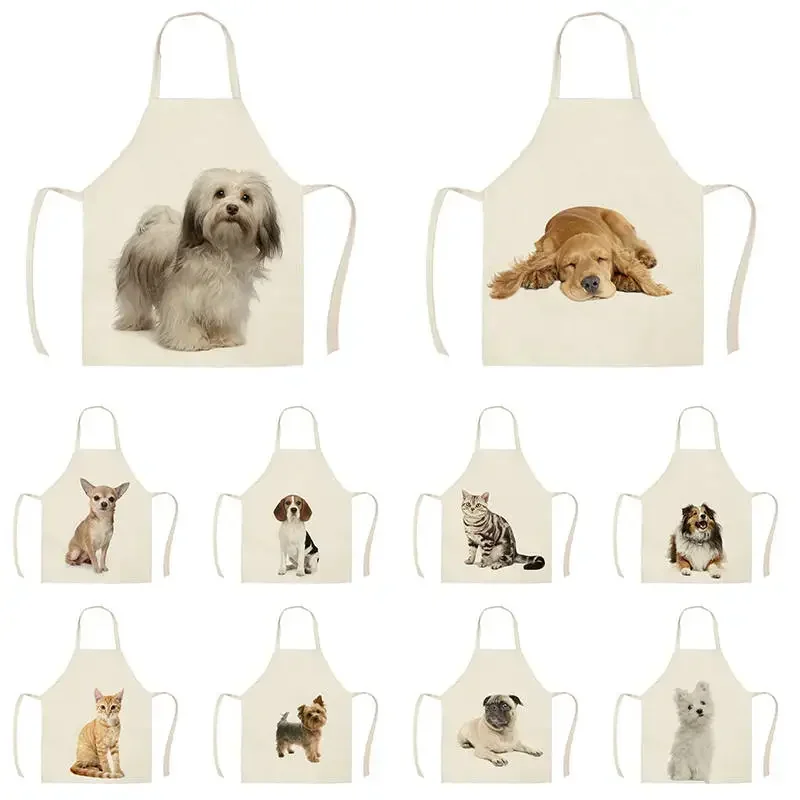 

Children's Aprons Cat and Dog Pattern Home Kitchen Aprons Children's Aprons Women's Aprons Kitchen Aprons