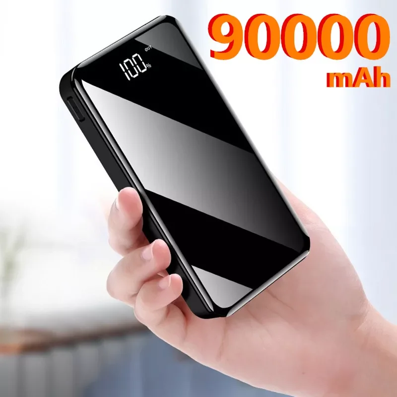 

Power Bank 90000mAh Portable Charging Power Bank 10000mAh USB Power Bank External Battery Charger For iPhone 12Pro