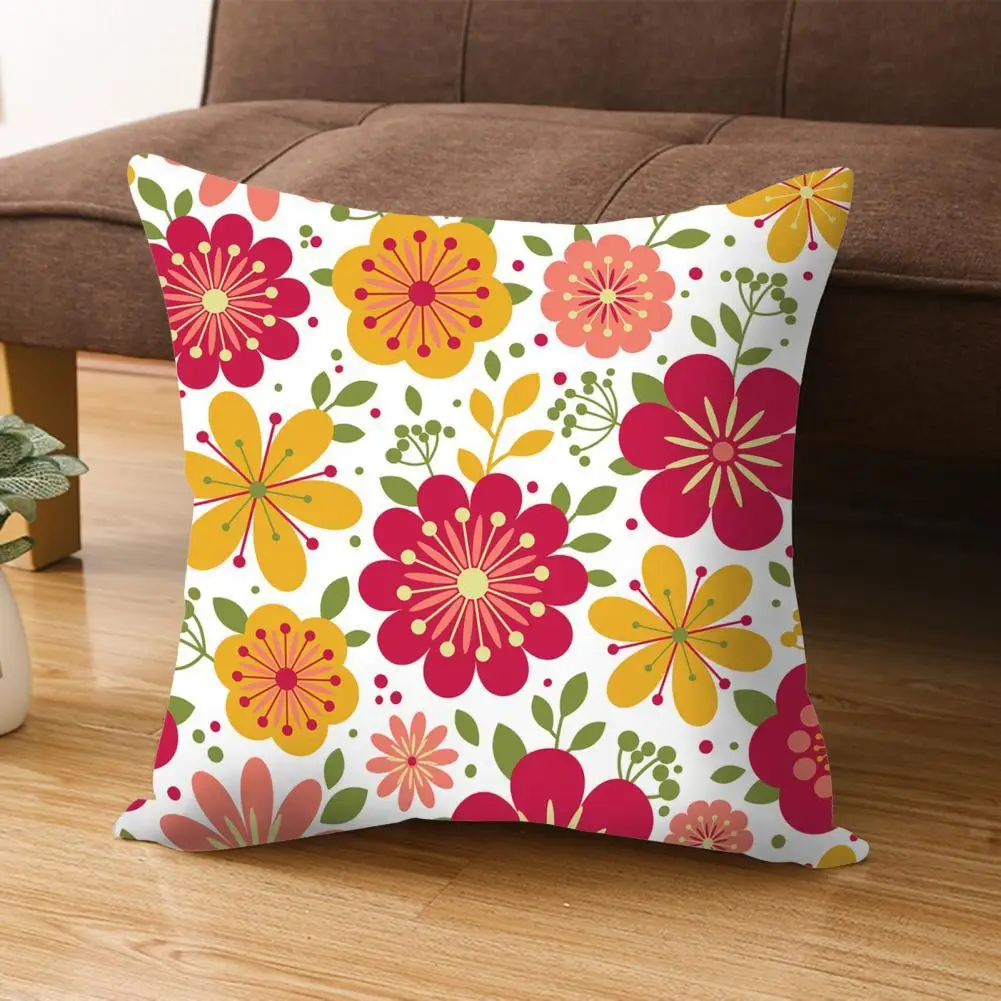 

Чехол для подушки из дышащего полиэстера с цветочным узором