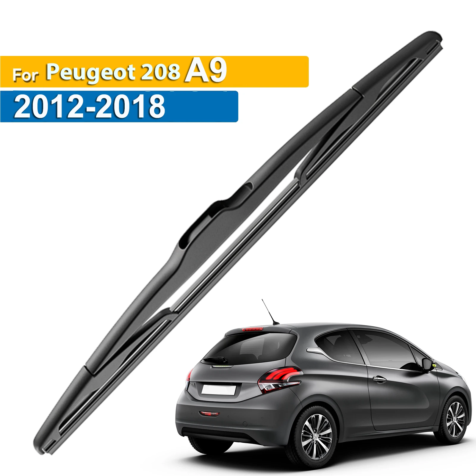 

Стеклоочиститель Erick's 14 дюймов, щетка заднего стеклоочистителя для Peugeot 208 A9 MK1 2012-2018, лобовое стекло, чистая щетка для двери багажника, автомобильная щетка от дождя