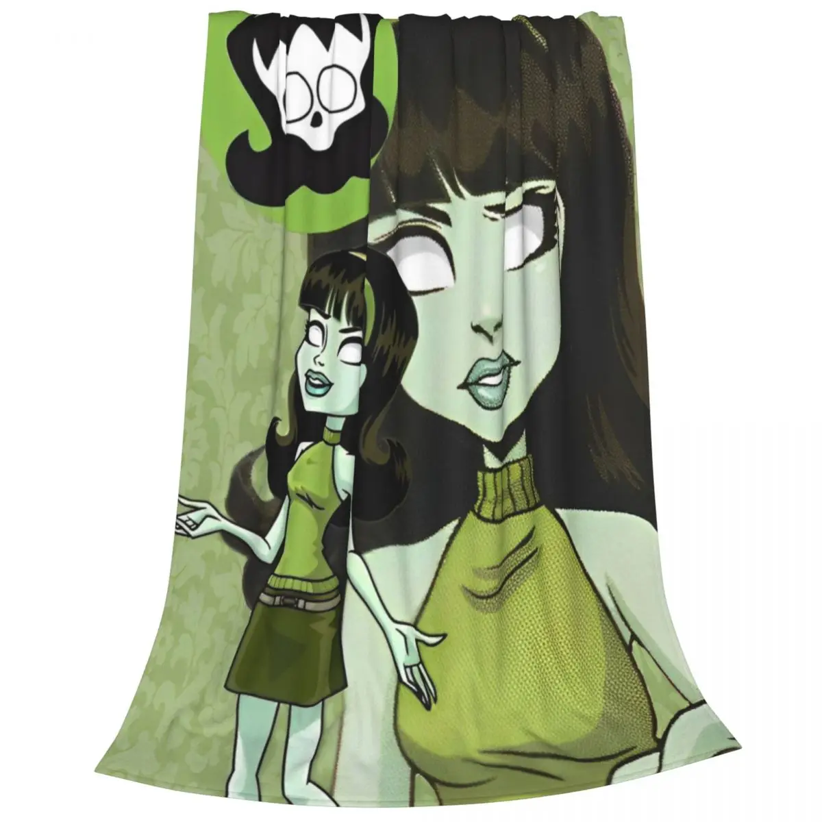 Одеяла с рисунком Monster High Draculaura Vampire фланелевая новинка теплое одеяло для дома