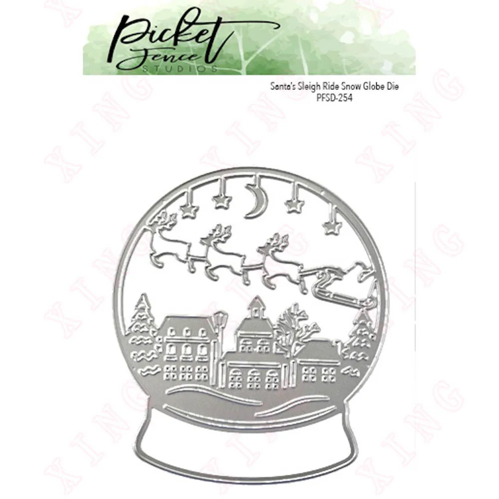 

New Arrival Metal Cutting Dies Scrapbook Decoration Embossed Craft Mold Diy Handmade Christmas Santa's Sleigh Ride Snow Template