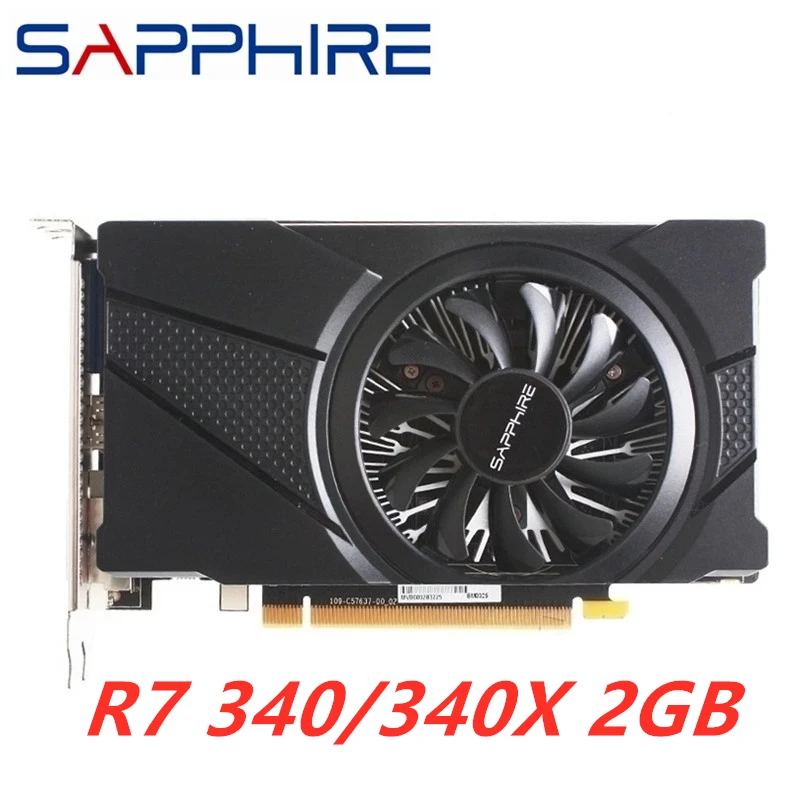 Видеокарта SAPPHIRE R7 340X 2 ГБ для AMD GPU GTX, видеокарта GDDR5 для настольного ПК 3060 RTX 6 ГБ, игровой графический планшет