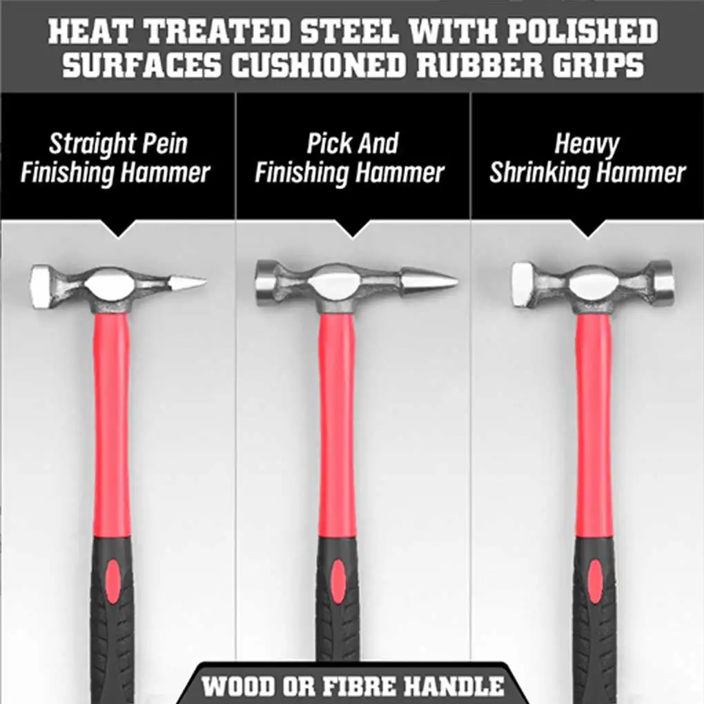 

7 Pieces Set Car Body Repair Tool Dent Hitting Hammers Kit Maintenance