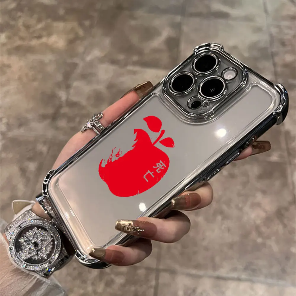 Фото Чехол для телефона Death Note Plating для Xiaomi Redmi A3 14C 13C 12C K50 K40 Note 14 13 12 11 10 9S Pro Plus 4G 5G с защитой от падения подушки безопасности №3