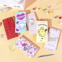 cute sanrio notebook hello kittys my melody cinnamoroll accessories beauty cartoon anime diary work study toys for girls gift