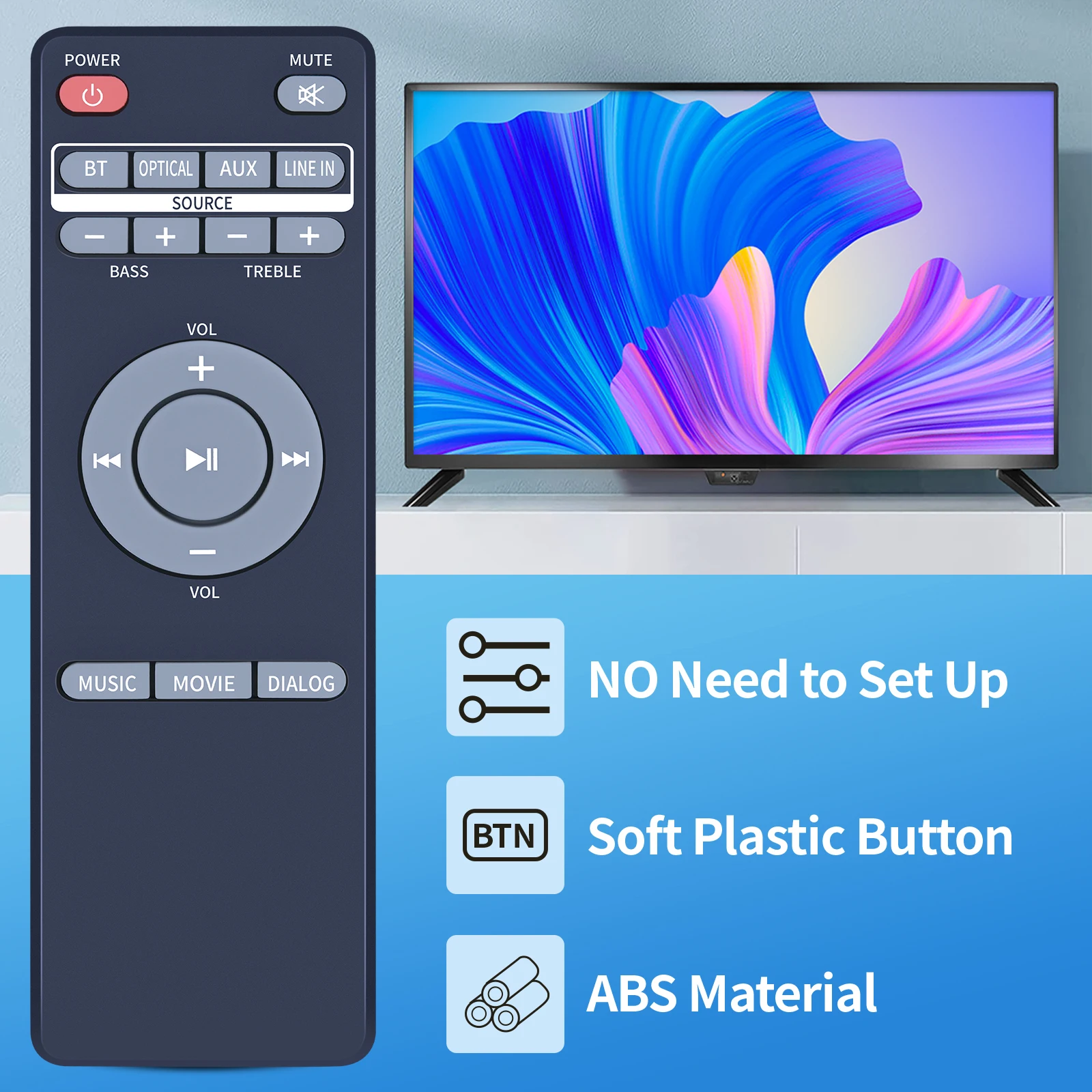 Пульт дистанционного управления для Soundbar ilive ITB295 ITB195 ITB195B ITB296B ITBSW397B