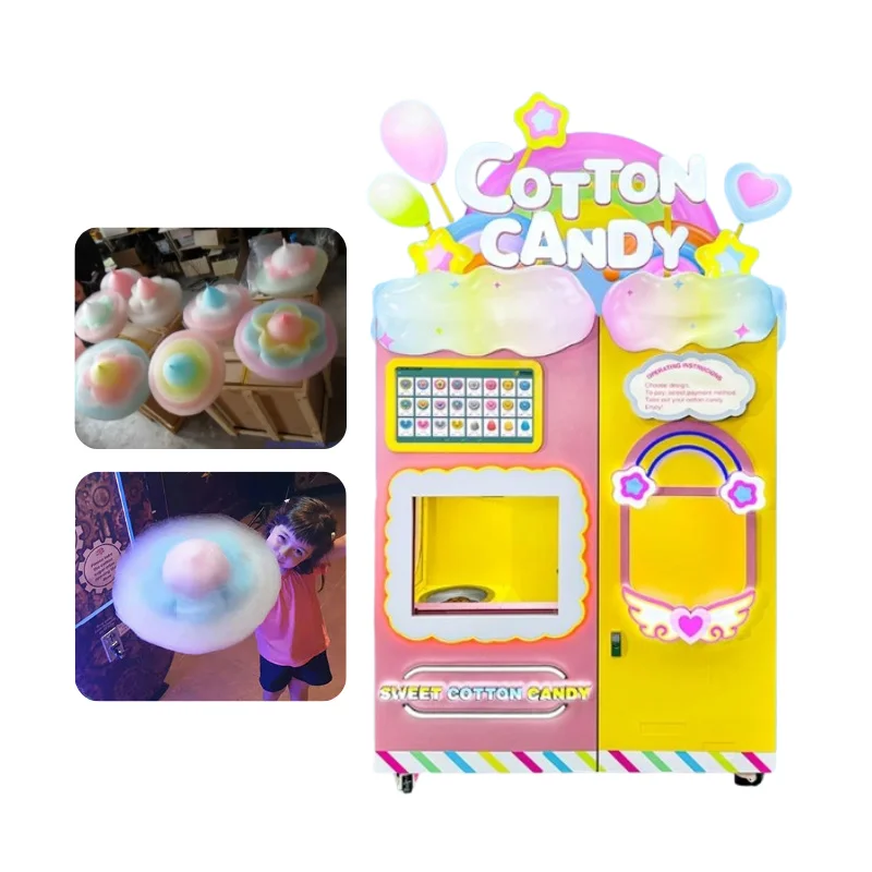 Полностью автоматический торговый автомат для сахарной ваты аксессуары