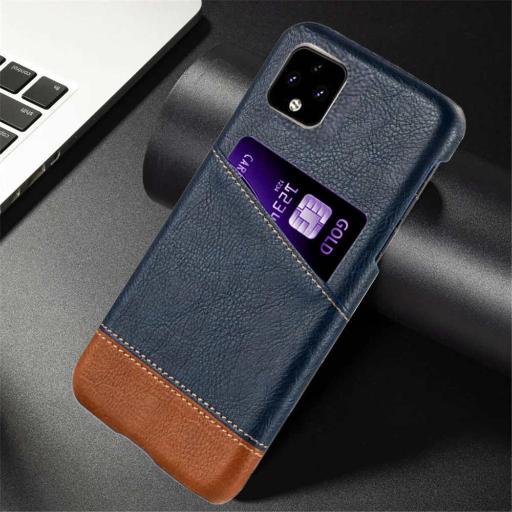 

Luxury Case For Google Pixel 4 Case Card Slot Holder Mixed Splice PU Leather Cover For Pixel 4A 4G 5G Case For Pixel 4 XL 4xl