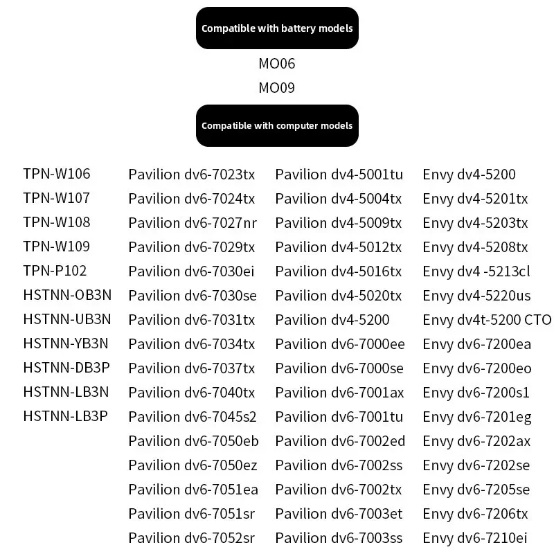 Фото Новый аккумулятор для ноутбука 11.1В 62Втч MO06 HSTNN-LB3N для HP Pavilion DV4-5000 DV6-7002TX 5006TX DV7-7000, артикул 671567-421 №2