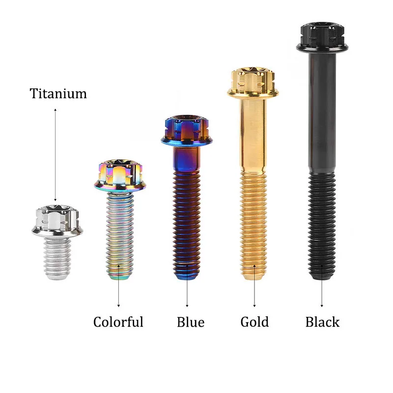1 шт. титановые болты Ti, винт с фланцевой головкой Torx M5 M6 M8 M10 x 61015202530354045505560657090 мм для велосипеда, мотоцикла (art.: 3920ceb7828b0) - 3920ceb7828b0