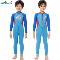 2022 new 2 5mm childrens diving suit swimsuit boys one piece long sleeve snorkeling surfing swimming diving swim suit