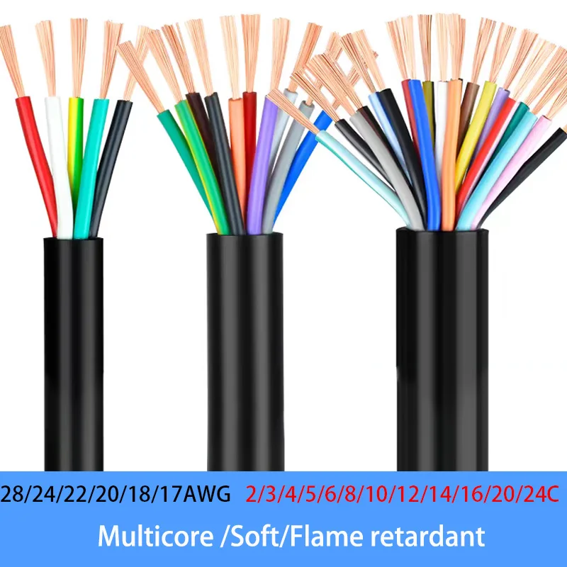 

Кабель RVV Luobaide, медный, многожильный, 2 метра