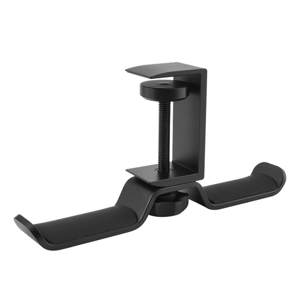 

Headset Hook Holder Metal PC Gaming Headphone Hanger Stand Desk Clip-on Display Bracket, White