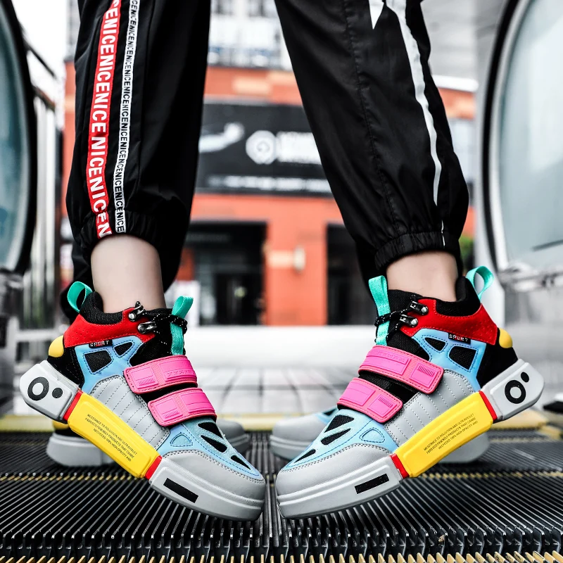 Chunky Shoes Men Sneakers High Top Men Basketball Shoes Breathable Casual Shoes Tenis Luxury Shoes Fashion Women Running Shoes