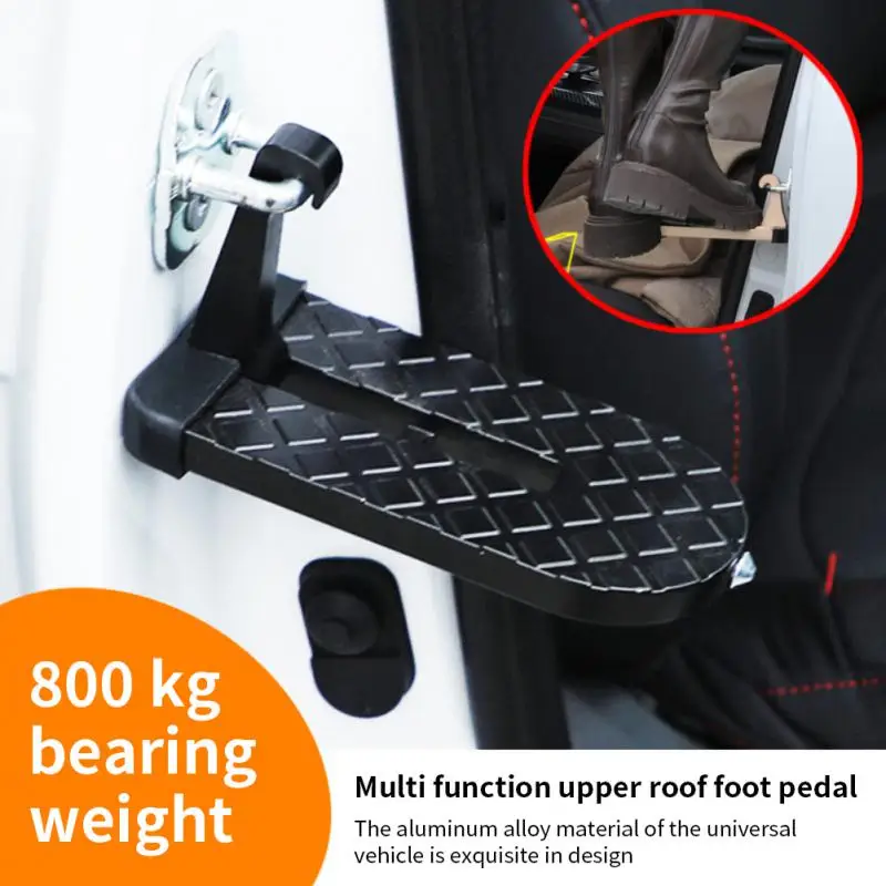 

Foldable Car Roof Rack Step Auxiliary Pedal Roof Pedal Car Vehicle Folding Stepping Ladder Foot Pegs Easy Access Car Accessories