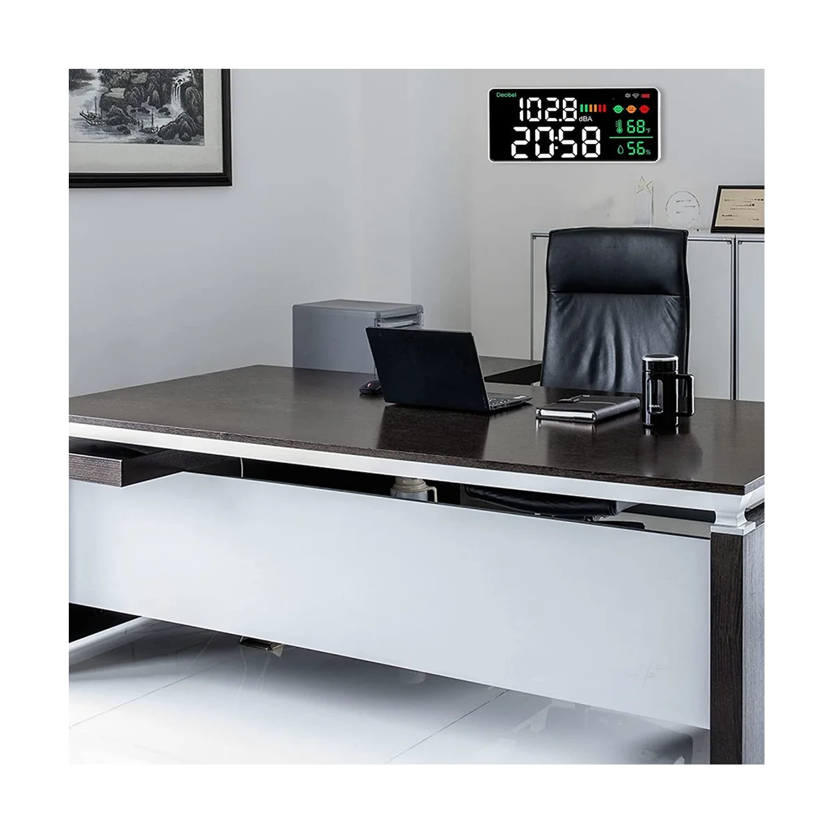 Измеритель температуры и влажности 4 в 1 цифровой измеритель уровня звука с Wi-Fi