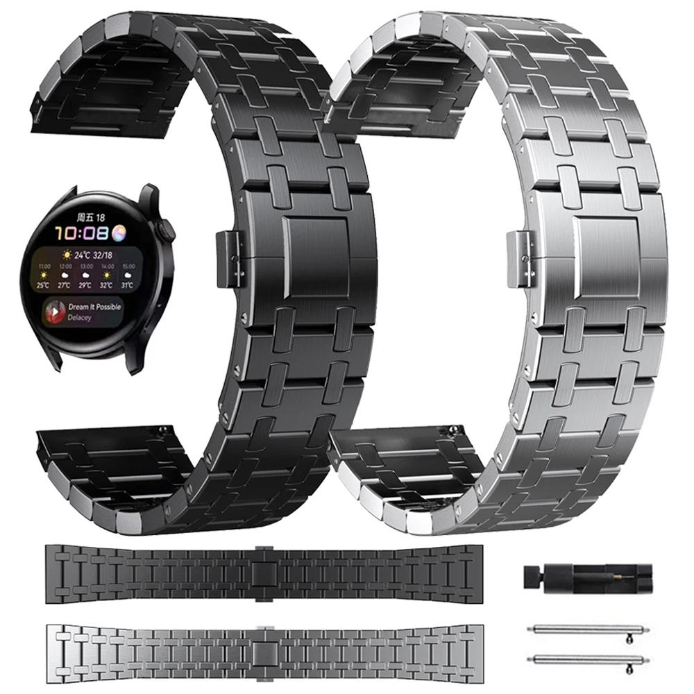

Stainless Steel Metal For HUAWEI WATCH 3 GT 2 Pro GT3 46/22mm Strap Watchband Band For HONOR Watch Magic GS Pro Bracelet correa