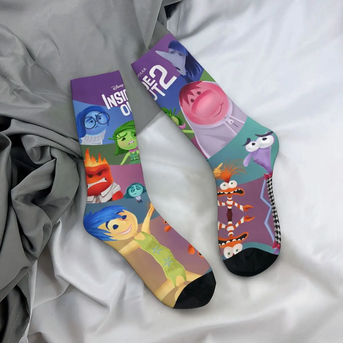 Сумасшедший дизайн унисекс открытые 2 детские носки с героями мультфильмов