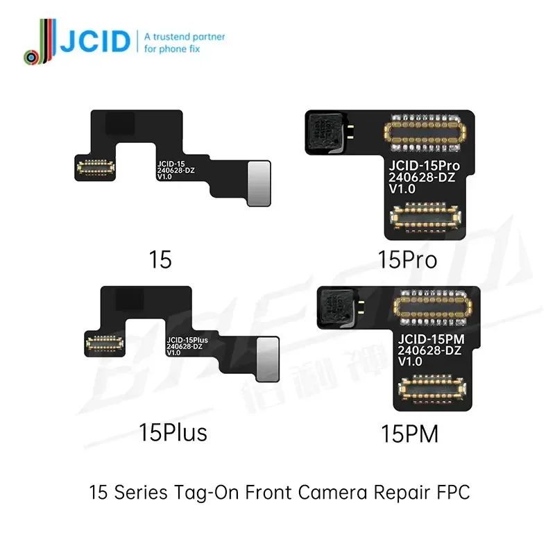 JCID V1SE V1SPRO Ремонт передней камеры с биркой Flex FPC для IPhone 14 15 Pro Max Решенная передняя