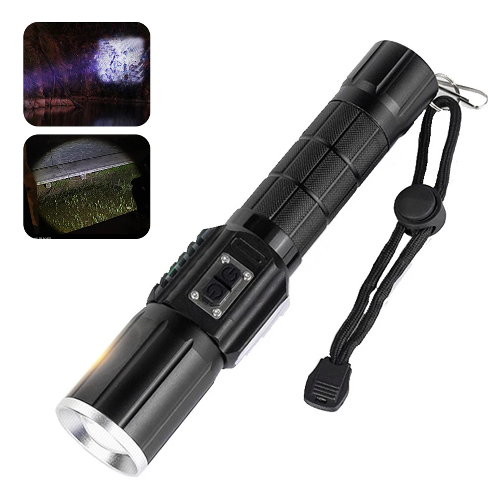 

Aviation Aluminum Warning Light 1000 Lumens Retractable Focus Riding Lamp Telescopic Focus Hiking Torch Camping Equipment