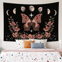 psychedelic butterfly pattern tarot cards tapestry mushroom wall hanging carpets dorm decoration starry sky living room carpet