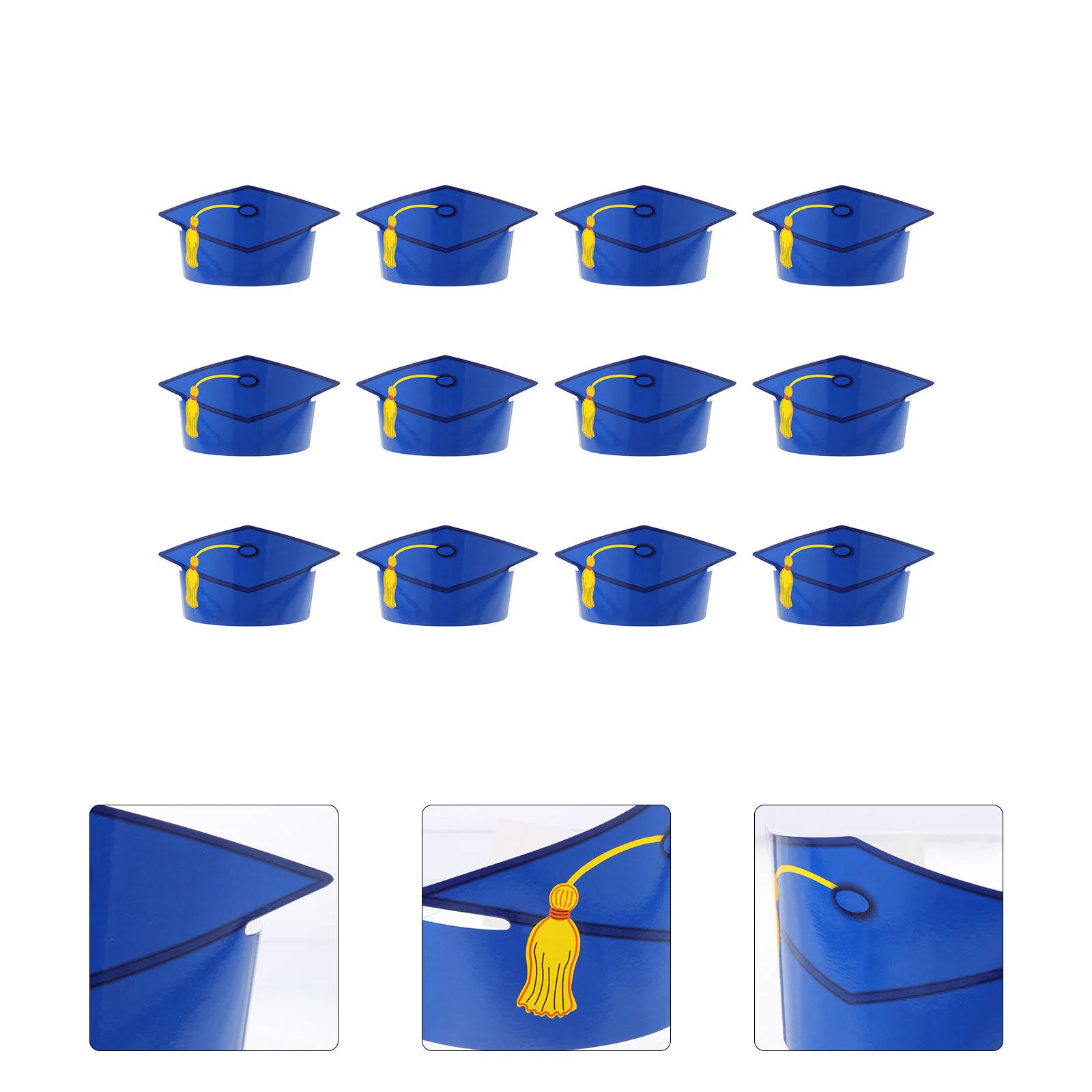 

Scale Crafts Graduation Cap Paper Hats Kids Adults Adjustable Caps DIY Party Favors