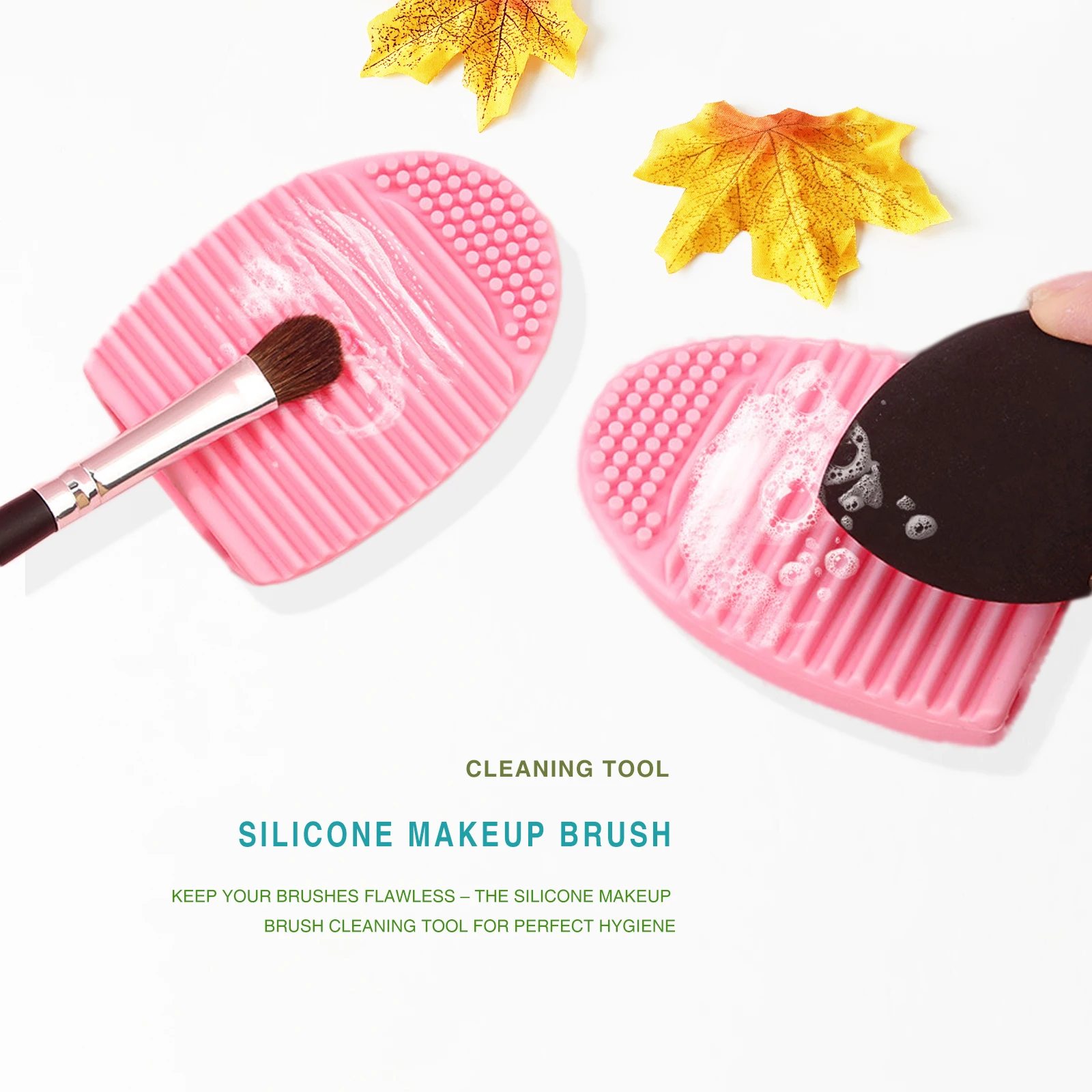 Силиконовый инструмент для чистки кистей макияжа-необходим чистоты