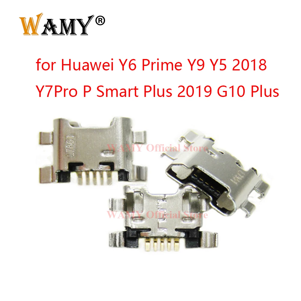 WAMY USB-док-станция для зарядки порт зарядного устройства разъем Huawei Y6 Prime Y9 Y5 2018 Y7Pro