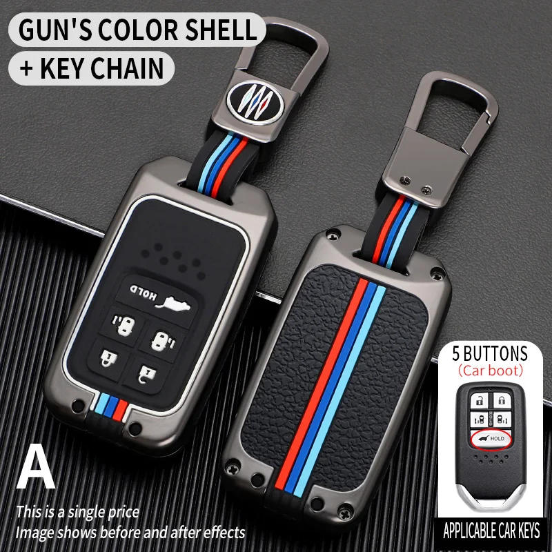 

Car key case key shell set for Honda CR-V ACCORD ODYSSEY CIVIC ect all-inclusive protection keychain Accessories Zinc Alloy