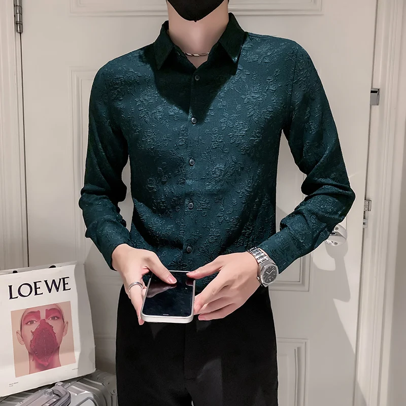 Pocket Male Soft Dress Shirt Plus Size Dropshipping