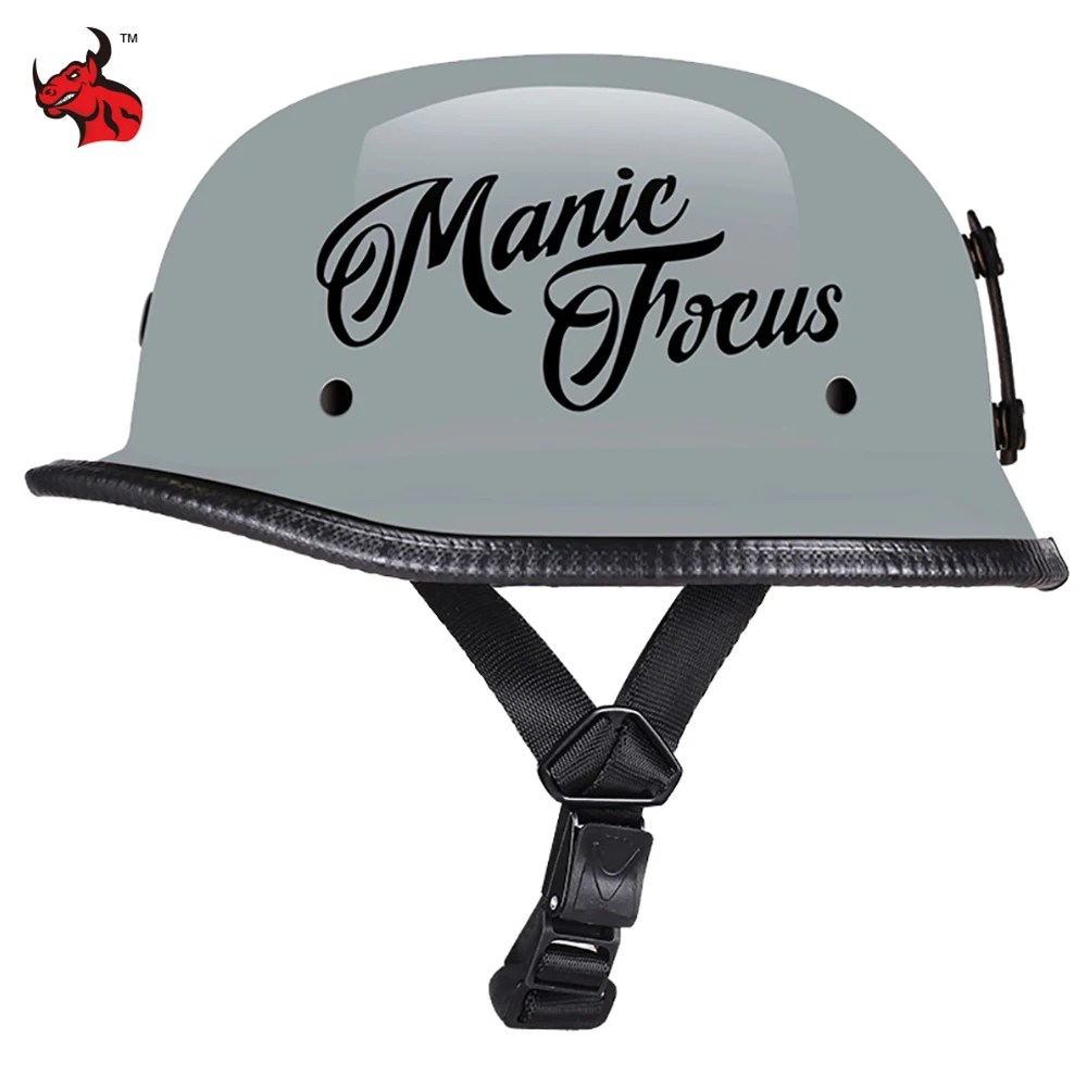 

Мотоциклетные шлемы на пол-лица, винтажный электрический мотоциклетный шлем, мотоциклетный шлем для езды на мотоцикле, мотоциклетное снаряжение, окружность головы 55-60 см