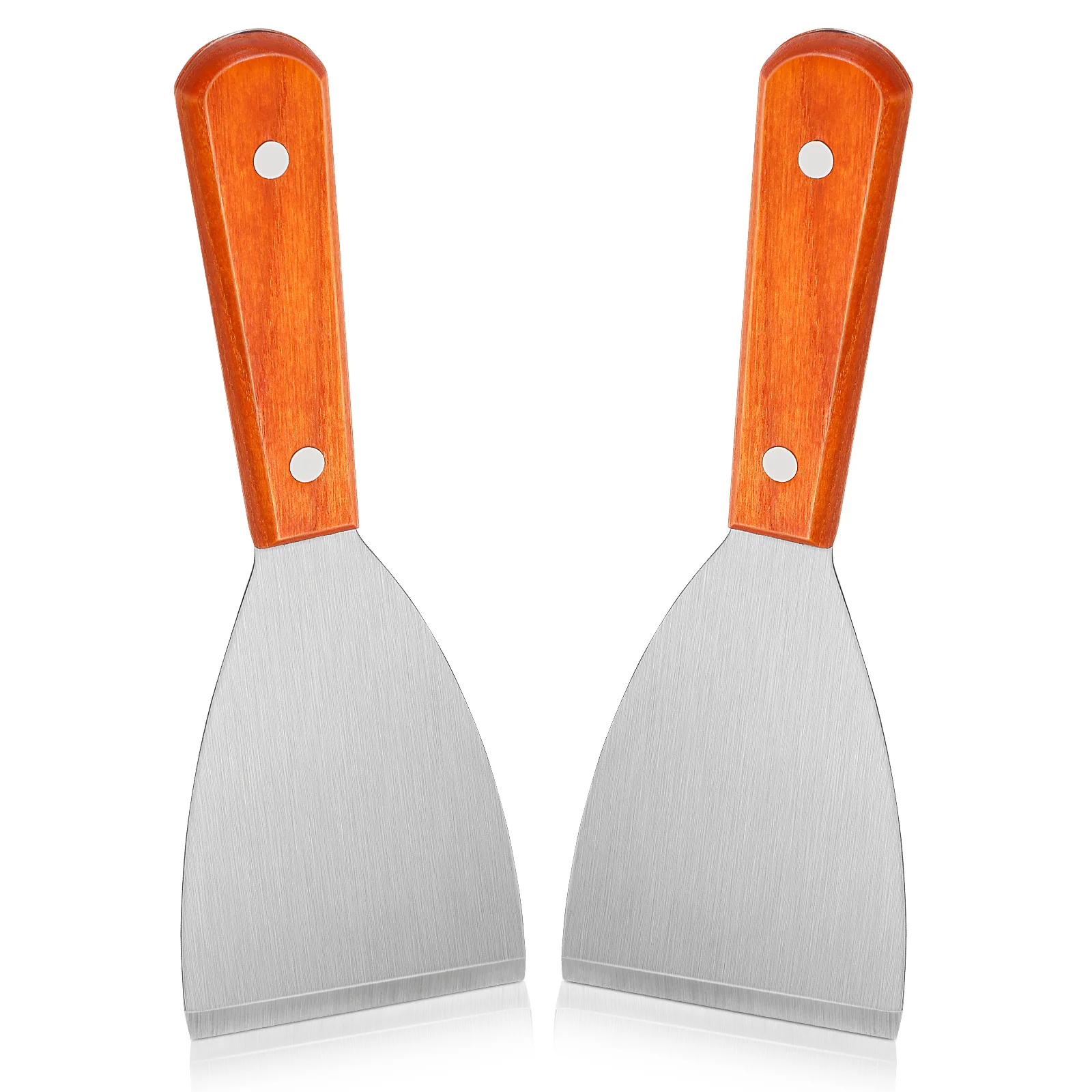 

Spatula Steak Cooking Pancake Turner Grillfrying Bbq Burger Spatulas Flat Scraper Steel Supplies Kitchen Short Flipper Stainless