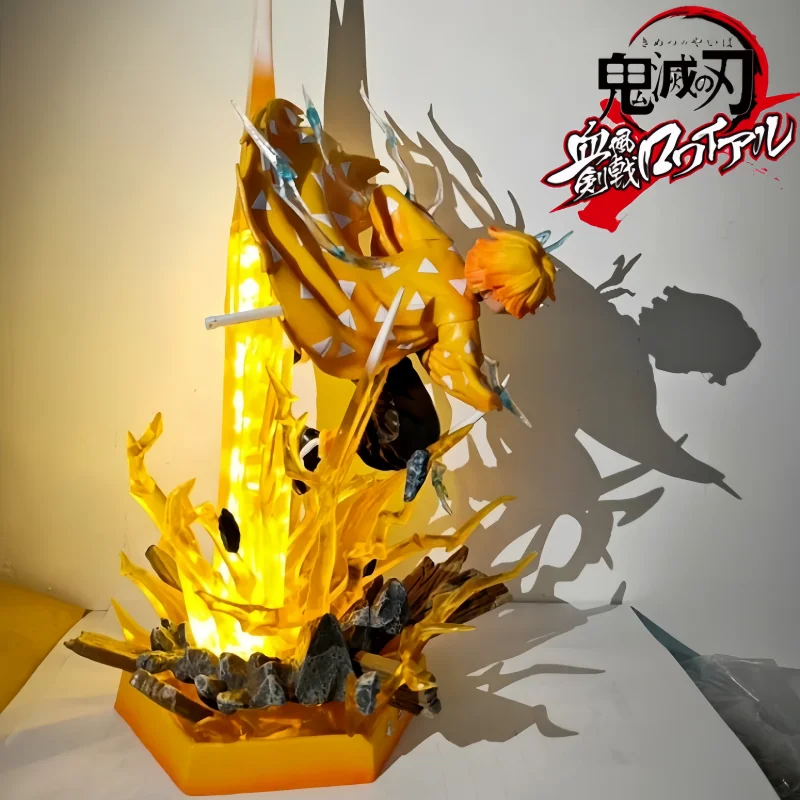 Новый Demon Slayer Agatsuma Zenitsu ПВХ Фигурки Игрушка Thunderclap And Flash Effect Аниме Kimetsu No Yaiba Модель