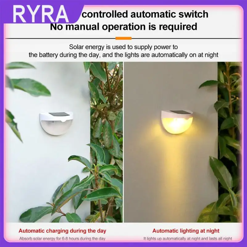 

Солнцезащитное освещение для сада, искусственная кожа, полукруглая стена, искусственная Водонепроницаемая уличная подсветка, умное освеще...