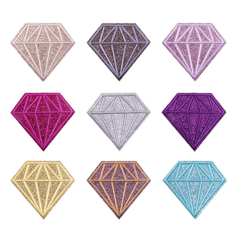 1 шт. блестящая ткань с бриллиантами модная нашивка для одежды аппликация
