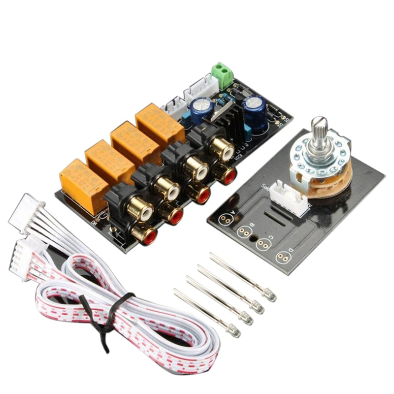 

Audio Input Signal Selector Relay Board Signal Switching Amplifier Board RCA For Home Audio Speakers