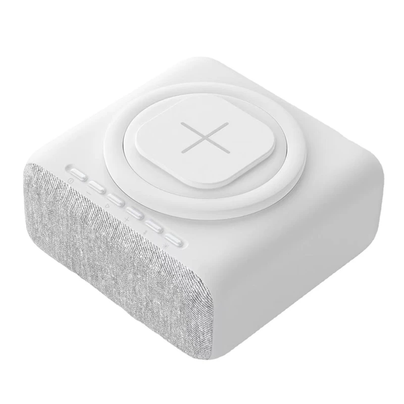 

Alarm Clock With Wireless Charging,Multifunctional Digital Alarm Clock Radio With Speaker,Dimmable LED Display