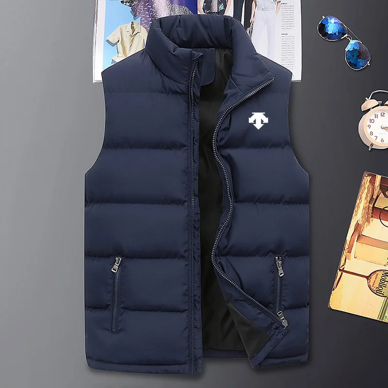 

Autumn Winter New Men's Golf Jacket Fashion Trend Zipper Vest Down Jacket Men Windproof Warm Vest Jacket Men Golf Clothing