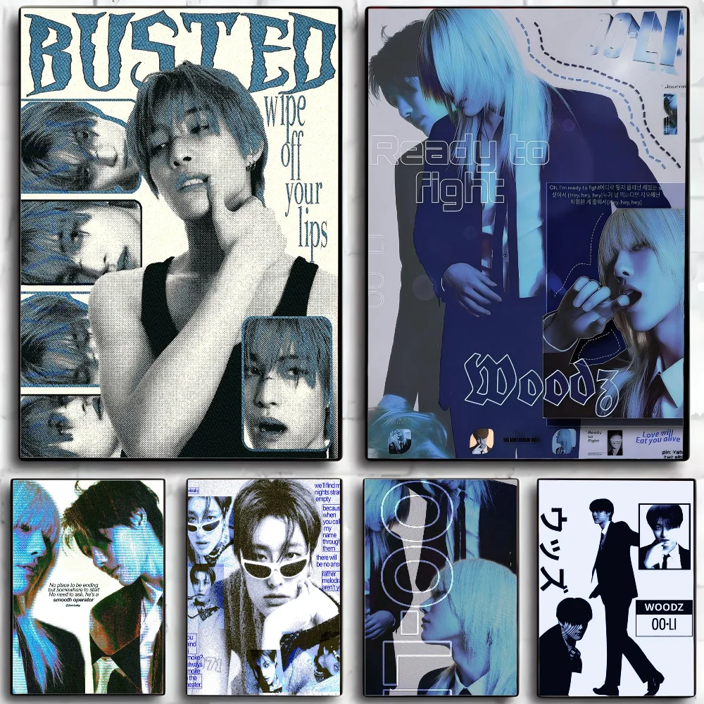 Певица W-woodz музыкальные альбомы B-busted плакат настенное искусство домашний декор