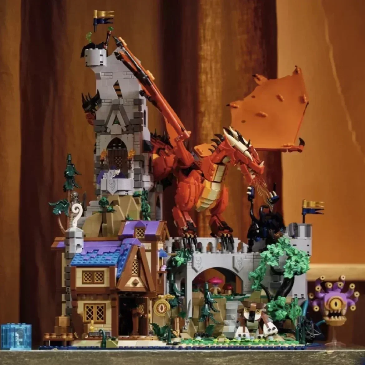 В НАЛИЧИИ 2024 новые идеи 21348 сказка красного дракона строительные блоки кирпичи