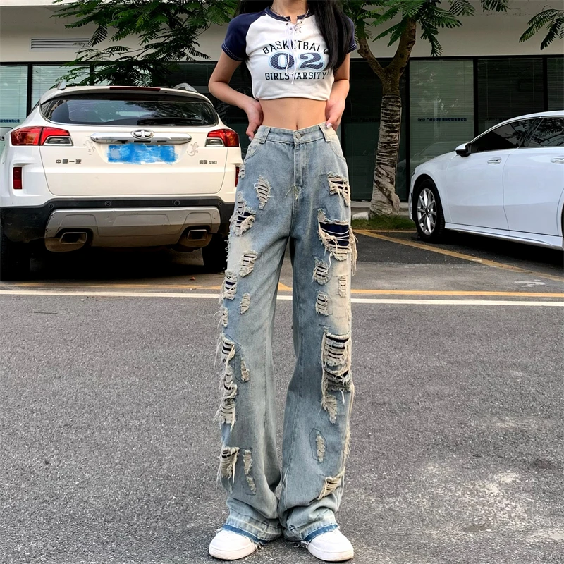 

Брюки женские и мужские свободные прямые в стиле Хай-стрит