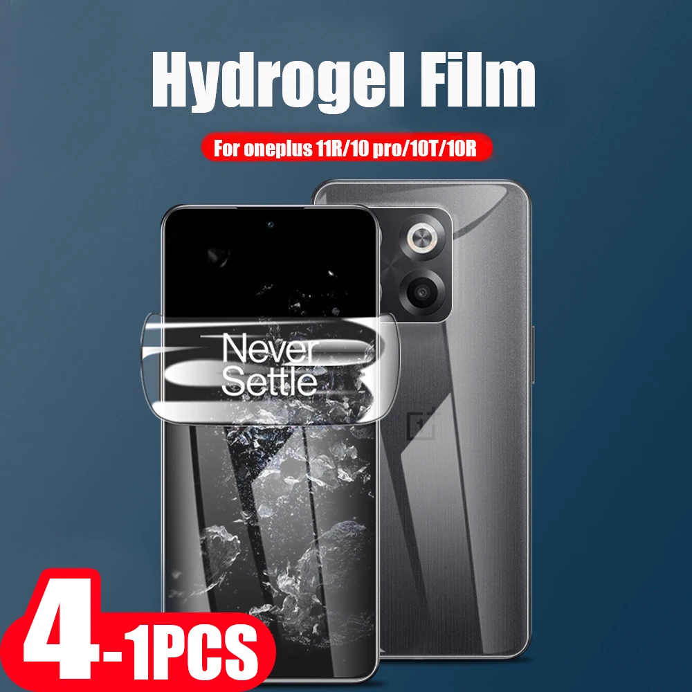 

4-1Pcs hydrogel film For Onepuls 9RT 9E 8 8T plus protective film ACE racing 9 10R 10 pro 10T 11R cover phone screen protector