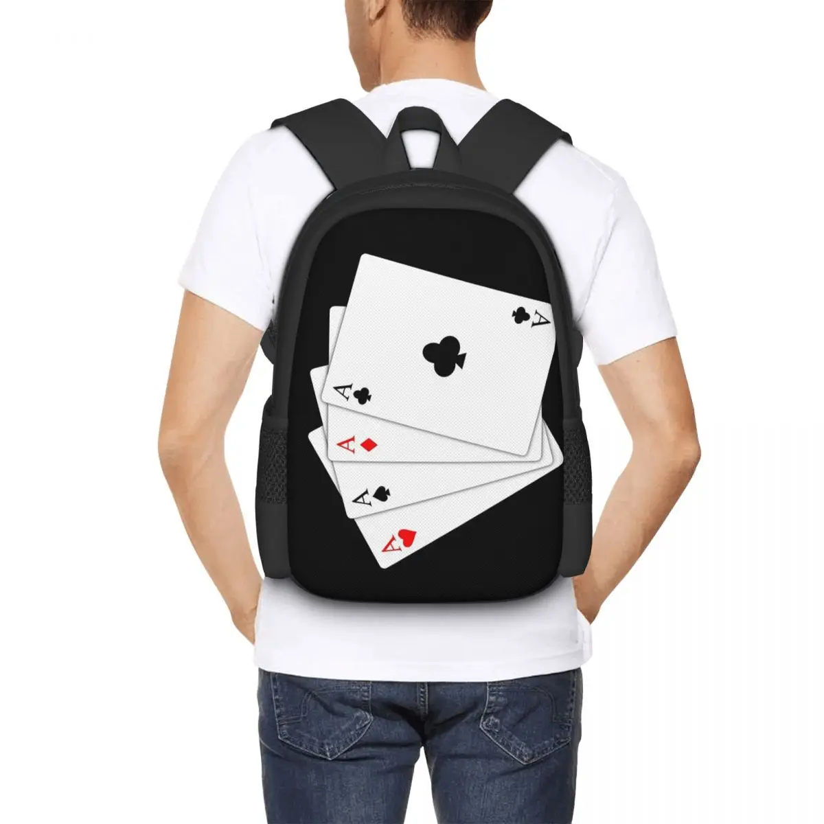 Playing Cards Backpack for Girls Boys Travel RucksackBackpacks for Teenage school bag