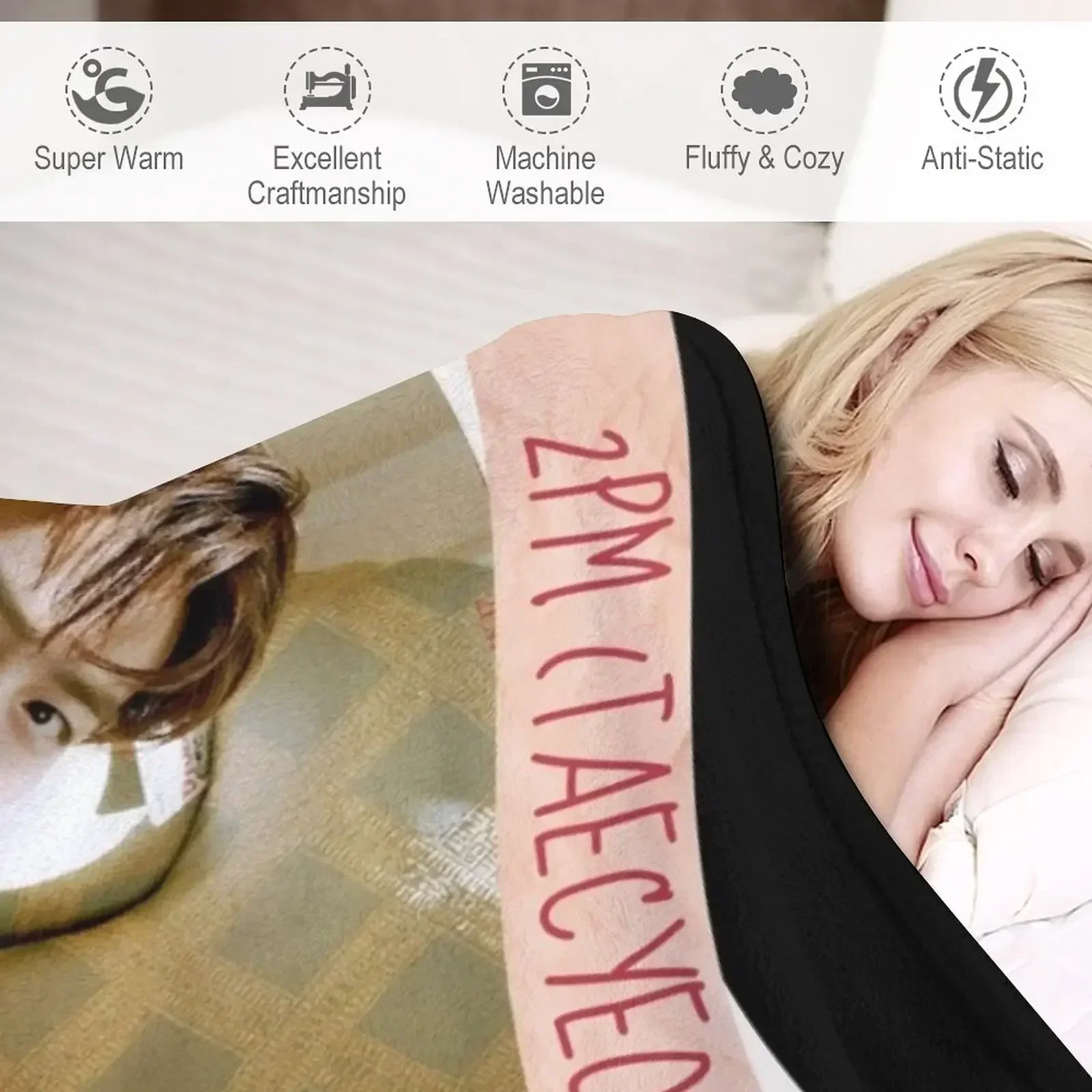 PM - 2PM OK TAECYEON Одеяло Vincenzo Cassano Диван Retros Одеяла