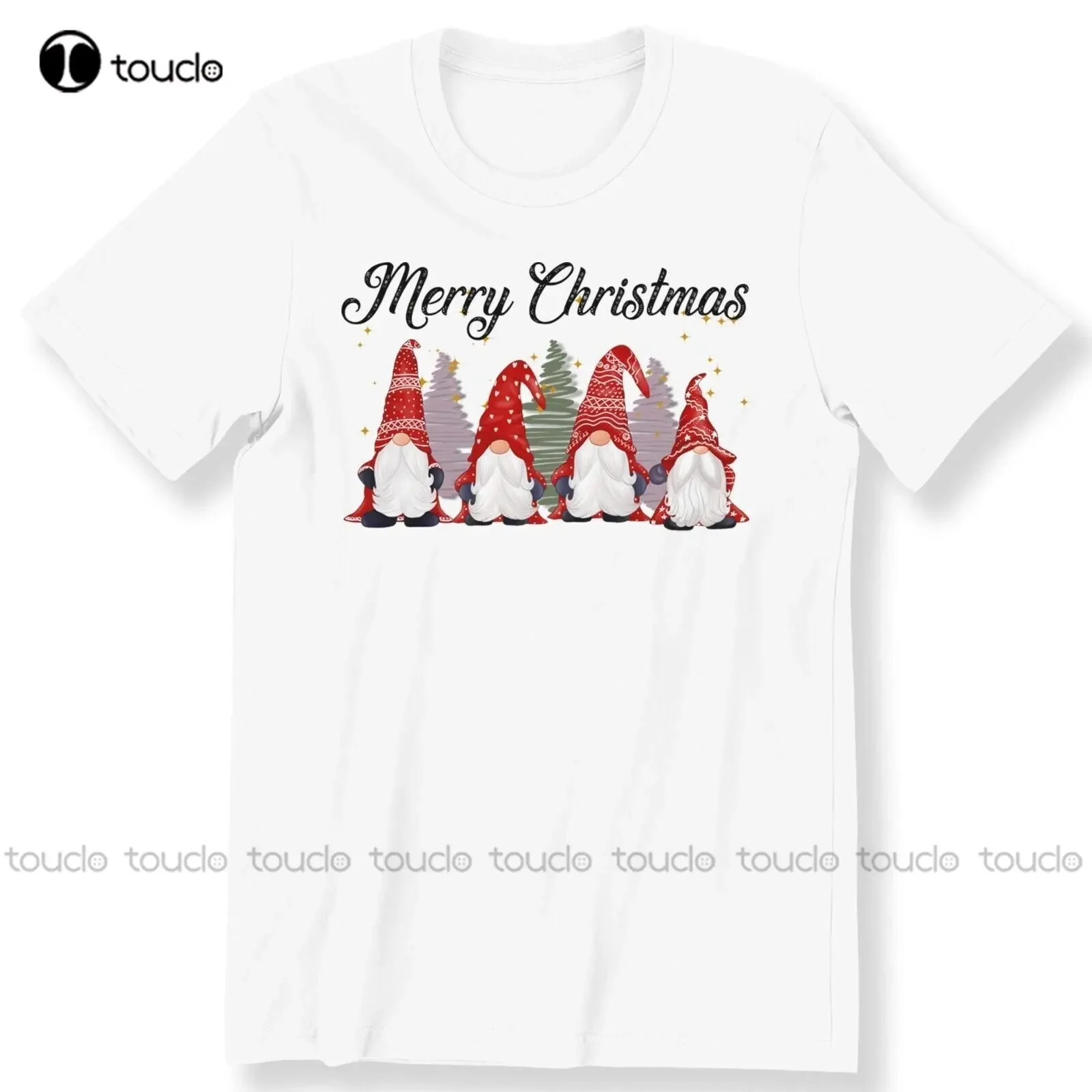 Christmas Cute Gnomes Men'S Ladies Kids T-Shirt Merry Gift Custom Tshirt Xs-5Xl Gift Make Your Design