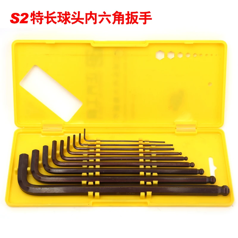 

9pcs Double-end L Type Screwdriver Hex Wrench Set Allen Key Hexagon Flat Ball Torx Star Head Spanner Key Set Hand Tools